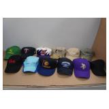Assorted Hats -John Deere, MN Vikings, MN Twins