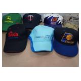 Assorted Hats -John Deere, MN Vikings, MN Twins