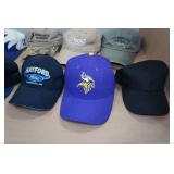 Assorted Hats -John Deere, MN Vikings, MN Twins