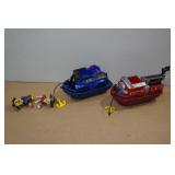 Paw Patrol Pirate Pups Chase Police & Marshall Fire Truck Pirate Boat