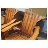 *2* Wood Adirondack Chairs - State of Minnesota Back Rest
