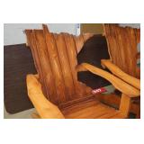 *2* Wood Adirondack Chairs - State of Minnesota Back Rest