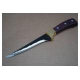 Hammered Carbon Knife with Sheath