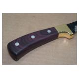 Hammered Carbon Knife with Sheath