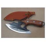Rolled Carbon Steel Finger Hole Hunting Knife