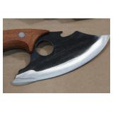 Rolled Carbon Steel Finger Hole Hunting Knife