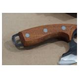 Rolled Carbon Steel Finger Hole Hunting Knife