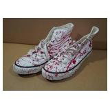 Grafitti Cover Canvas Shoes -Size 43
