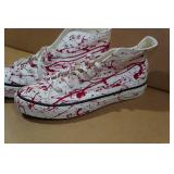 Grafitti Cover Canvas Shoes -Size 43