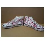 Grafitti Cover Canvas Shoes -Size 43