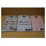 *3* Burnside Ladies Woven Texture Button-Up Shirts -Medium