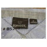 *3* Burnside Ladies Woven Texture Button-Up Shirts -Medium