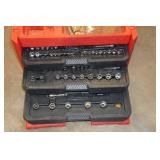 Tool Box with Sockets and Wrenches