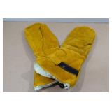 Hand Armor Durable Suede Cowhide Snowmobile Mittens -XL