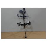 Laser Cut Steel Rooster Weather Vane