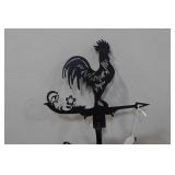 Laser Cut Steel Rooster Weather Vane