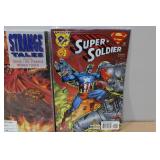 *4* Vintage Comic Books -Teknophage, Strange Tales, Super Solidier