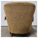 Used Accent Chair in Brown Fabric Upholstery