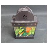 Decorative Butterfly Display Lantern and Adjustable Table Lamp