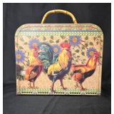 Set of 2 Decorative Chicken Storage Boxes - Wooden and Hard Case
