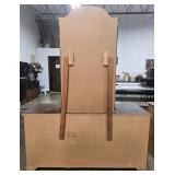 Vintage Wooden Dresser with Mirror - 76" x 60" x 18"