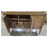 Mid-Century Modern Display Cabinet with Storage Base