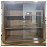 Mid-Century Modern Display Cabinet with Storage Base