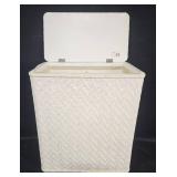 Woven Laundry Basket with Lid - Stylish Storage Solution
