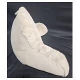 Set of 2 Plush Decorative Pillows - One with Armrest Design