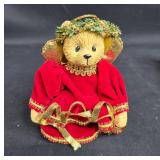 Mikasa Fine Porcelain Madonna with Child and Plush Teddy Bear Figurine Set