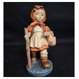 Pair of Vintage Hand-Painted Porcelain Figure Statues - Boy and Girl