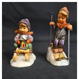 Goebel Porcelain Figurines - Set of 2 Winter Children, 1981