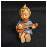 Two Goebel Figurines of Children Playing Musical Instruments - Vintage Collectibles