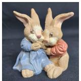 Set of 3 Blue Mountain Collectibles Bunny Figurines