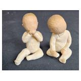 Willow Tree Holy Family Figurine Set with Two Children Figures