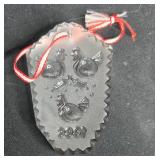 Collection of Holiday Ornaments and Decorative Pieces - Includes 2000 Glass Ornament, 2023 Crystal Ornament, and More