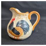 Collection of Vintage Rooster-themed Dishware and Decorative Bowls