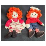 Pair of Vintage Raggedy Ann and Andy Dolls