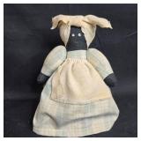 Collection of 3 Vintage Folk Art Dolls and Bunny Decor