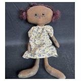 Collection of 3 Vintage Handmade Cloth Dolls