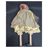 Collection of 3 Vintage Handmade Cloth Dolls with Accessories
