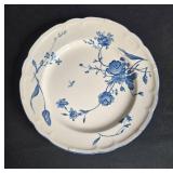 Set of 8 Nikko French Country Antoinette Blue Plates