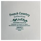 Set of 8 Nikko French Country Antoinette Blue Plates