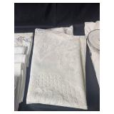 Collection of Vintage Linens and Heating Pad