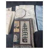 Collection of Vintage Linens and Heating Pad