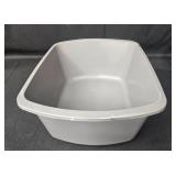 Set of 3 Gray Plastic Storage Bins with Lid