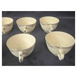 Homer Laughlin Virginia Rose Set - 12 Cups, Creamer, and Gravy Boat