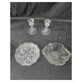 Collection of 12 Vintage Crystal Glassware Pieces