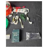 Craft Supplies Lot with Threads, Buttons, and Fujifilm Battery