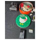 Craft Supplies Lot with Threads, Buttons, and Fujifilm Battery
